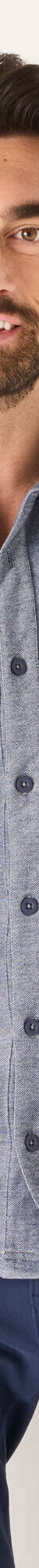 Chemise maille piquée manches longues (bleu mouliné) Chemise maille piquée manches longues (bleu mouliné)